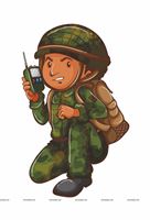 Camouflage Theme Soldier 2 poster