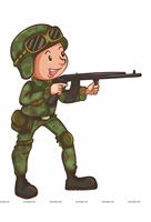 Camouflage Theme Soldier poster