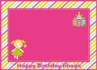 Candy Land Theme Place mats 