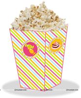 Candy Land Theme Pop Corn Tubs