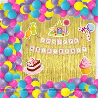 Candyland  Theme Foil Kit (Pack of 109 pcs)