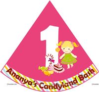 No 1 Birthday hats (Set of 6)