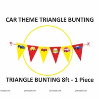 Car Theme Triangle Bunting (10 ft)