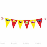 Car Theme Triangle Bunting (10 ft)