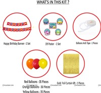 Car Theme Foil Curtain Kit (Pack of 109 pcs)