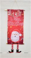 Santa Hanging Banner Red
