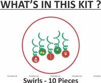 Christmas Swirls (pack of 10)