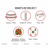 Christmas Party Decor Kit (Pack of 72 pcs)