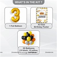 Construction 3nd Birthday Poster Kit (Pack of 32 pcs)