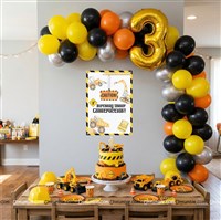 Construction 3nd Birthday Poster Kit (Pack of 32 pcs)