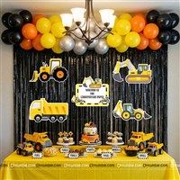 Construction JCB Foil and Poster Birthday Decor Kit