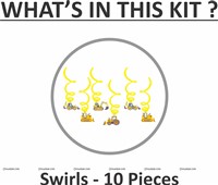 Construction Party Swirls (Pack of 10 )