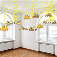 Construction Party Swirls (Pack of 10 )