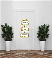 Construction Entrance Door Dangler
