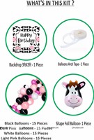 Cow Theme Black Backdrop Arch Kit