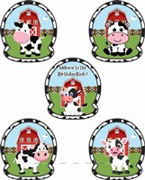 Cow Theme Party Hat Kit