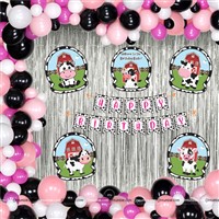 Cow Theme Foil Curtain Kit