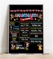 Cowboy Theme Chalk Board 