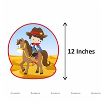 Cowboy theme Super saver birthday decoration kit (Pack of 58 pieces)