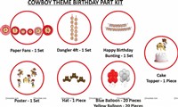 Cowboy Theme Paper Fan kit