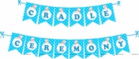Cradle Ceremony Bunting ( Blue)