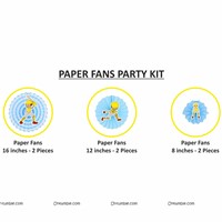 Cricket theme Paper Fan Decoration
