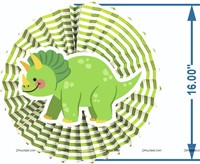 Dinosaur Theme Paper Fan Decorations