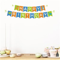 Cute Dino theme Happy Birthday Banner