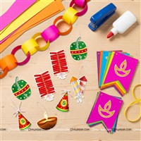 Diwali Chain loop kit with Danglers & Happy Diwali Banner