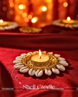 Diwali Shell Candle