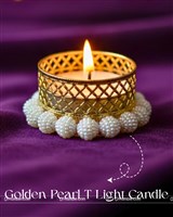 Golden Pearl T Light Candle