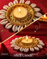 Diwali Shell Candle