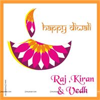 Happy diwali gift tags (Pack of 24 pcs)