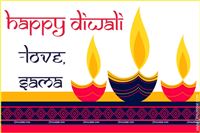 White Diwali lamp tags (Pack of 24 pcs)