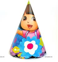 Dora Birthday Party Hats (Set of 10)