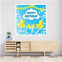 Duck Theme Backdrop 4 feet x 4 feet, Pack of 1