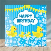 Duck Theme Backdrop 4 feet x 4 feet, Pack of 1