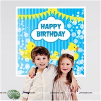 Duck Theme Backdrop 4 feet x 4 feet, Pack of 1