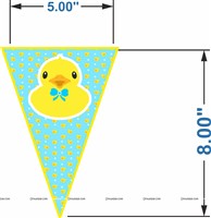 Duck Theme Triangle Bunting (10 ft)