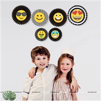 Emoji Theme Paper Fans