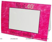 40th Birthday theme Photo Frame