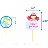 Fairy Princess Cup cake & cake topper set ( Pack of 13)