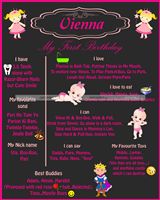 Chalk Board poster - Fairy Princess theme