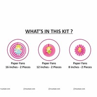 Fairy Princess Party Paper Fan decorations