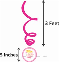 Fairy Princess Party Swirls (Pack of 10)