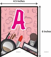 Fashionista Theme Happy Birthday Banner 