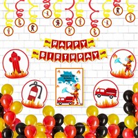 Fireman  Swirls Party Kit