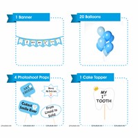 First Tooth Banner and Prop Kit (Pack of 26 pcs)
