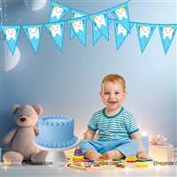 First Tooth Triangle Banner