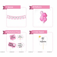 First Tooth Banner and Prop Kit (Pack of 26 pcs)